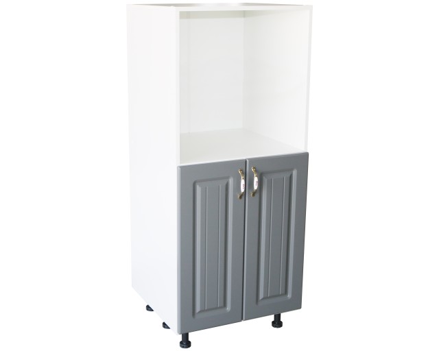 Soldat 60 cu 2 usi cu spatiu cuptor Zebra MDF  gri dungi